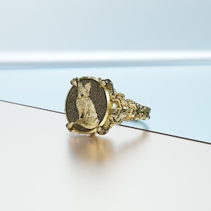 Fox Ring for Women Animal Jewelry Gift Ideas