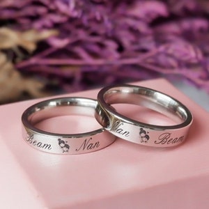 Personalized ring, Stainless Steel Ring, Unisex Engraved Ring, Personalized Engraved Ring, Women ring, Men Custom Ring, gift for her Ring