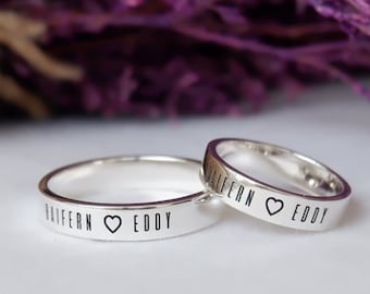 Custom Coordinates Ring, Coordinate Ring, Dainty Coordinates Ring, Location Ring, Latitude Longitude Ring, Stacking Rings, Lips Imprint Ring