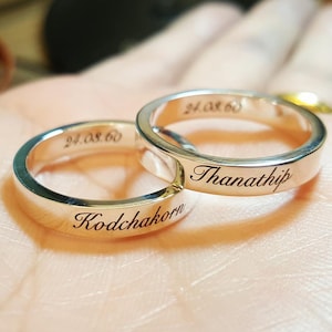 Stackable Rings - Name rings - Personalized Ring - Custom Name Ring - Personalized Stacking Band -  Dainty Name Ring - Initials Ring