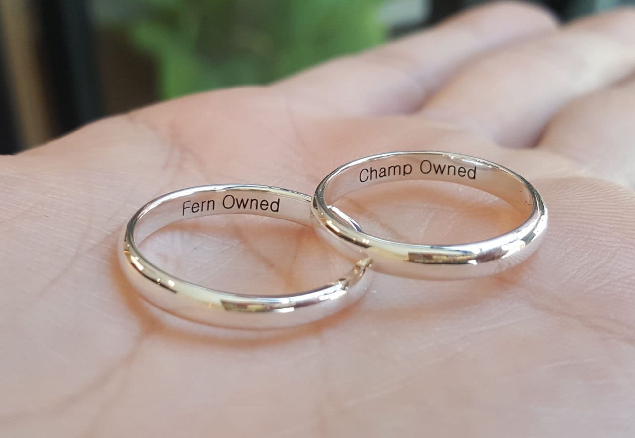 His and her promise rings promise rings for couples couples Etsy
