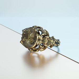Sigil of Lilith Ring for Women Gothic Satanic Jewelry
