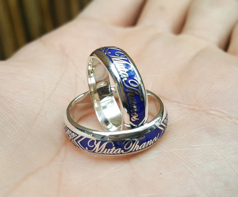Personalisierte Gravur Ring seine und ihre Versprechen Ringe Etsy