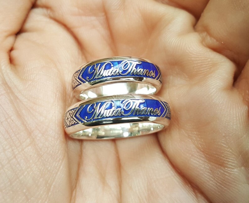 Personalisierte Gravur Ring seine und ihre Versprechen Ringe | Etsy