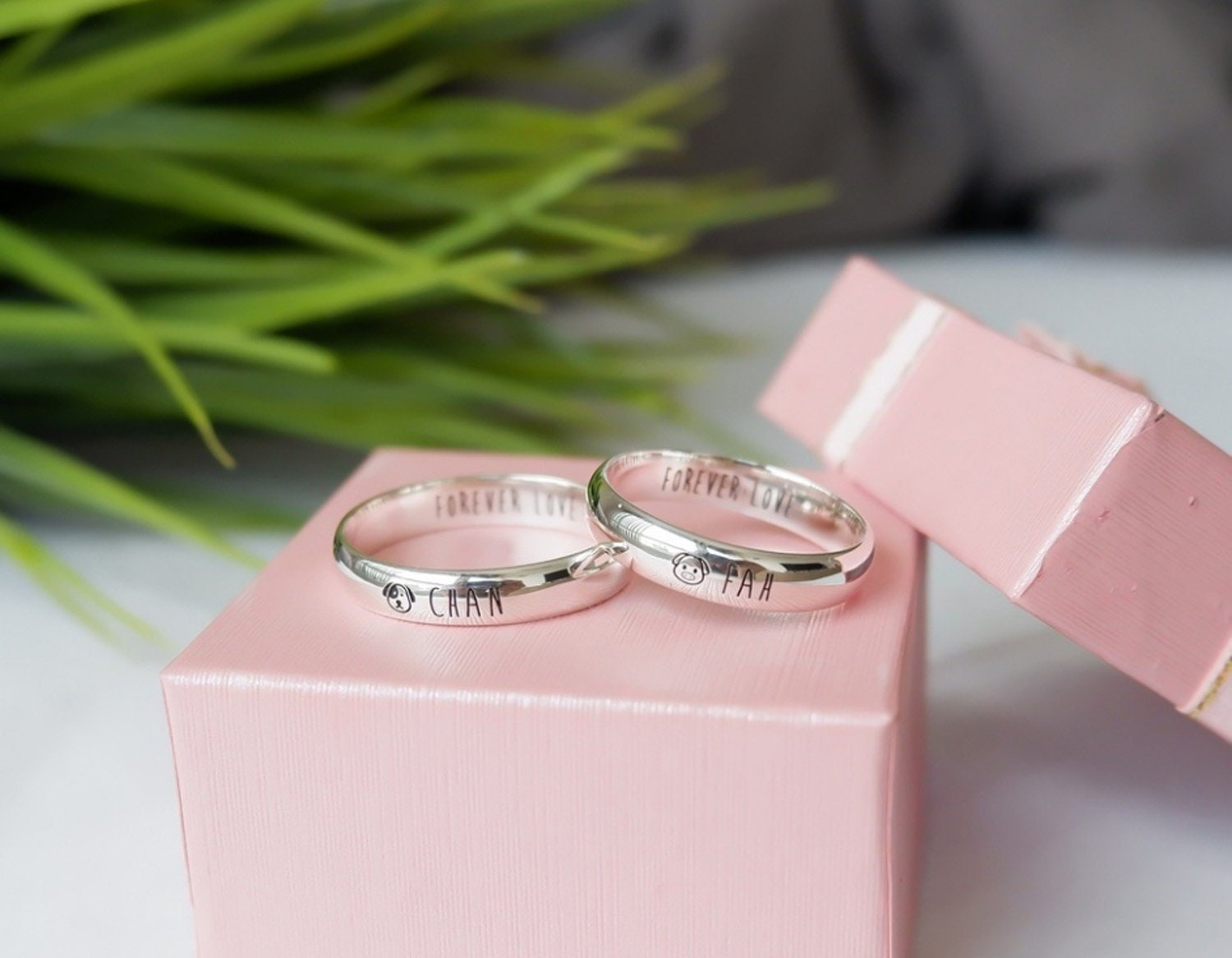 Personalized Rings Stackies Rings Name Rings Friendship Etsy
