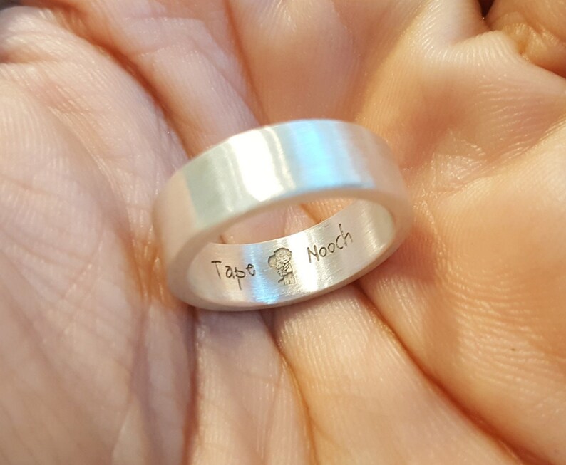 Wedding Band Engraved Wedding Ring Personalized Ring Engraved Promise Rings Custom Mans Ring Name Ring Personalized Gift Wedding Band