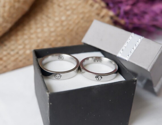 Cute discount engraved rings