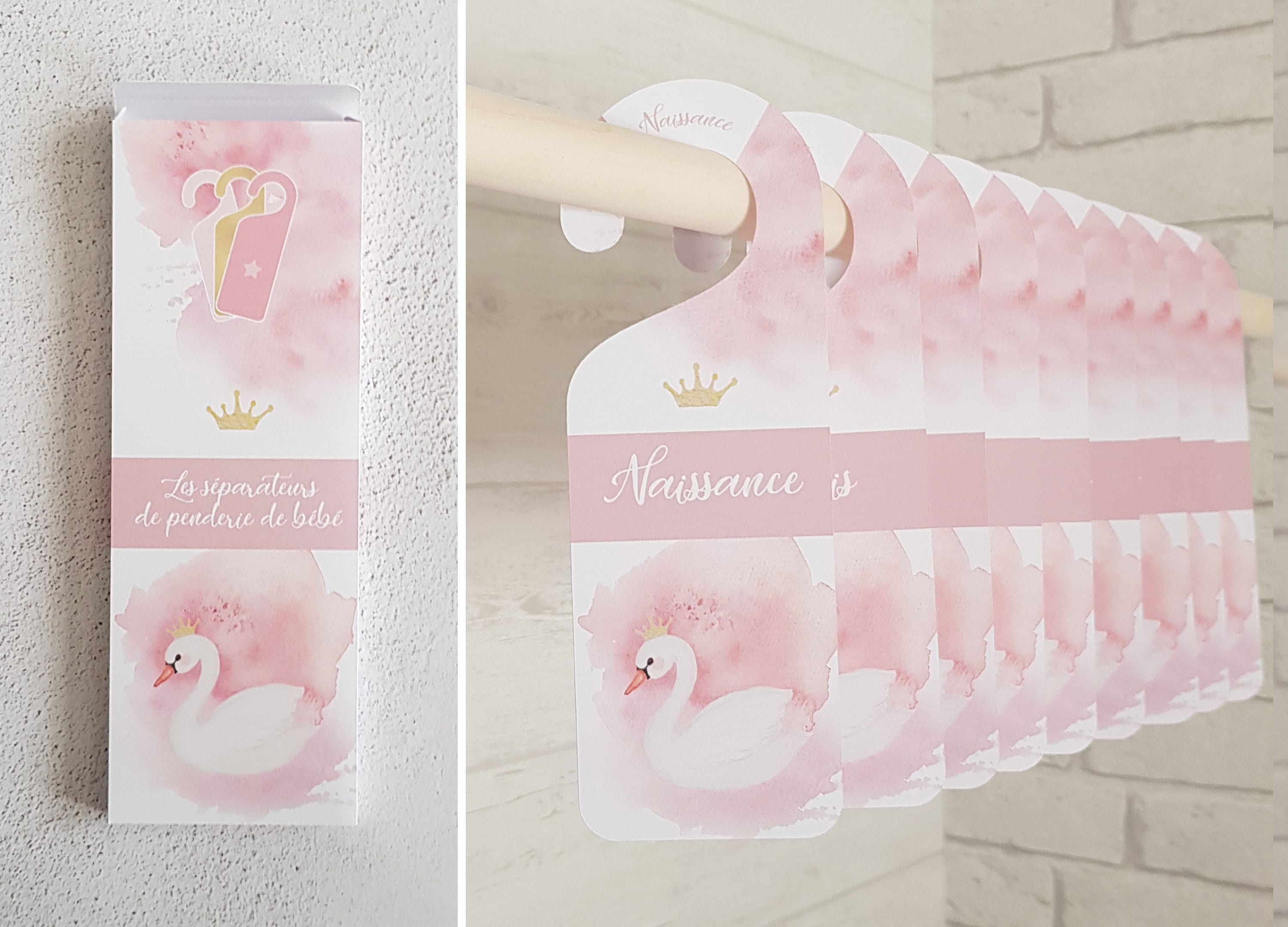 Quelle Age A Swan En 2021 Set Princess SWAN of 9 Wardrobe Dividers Baby Girl Powder Pink - Etsy