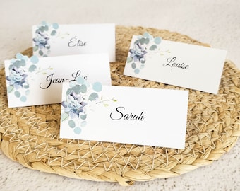 Lot de 12 marque-places thème Mariage Eucalyptus