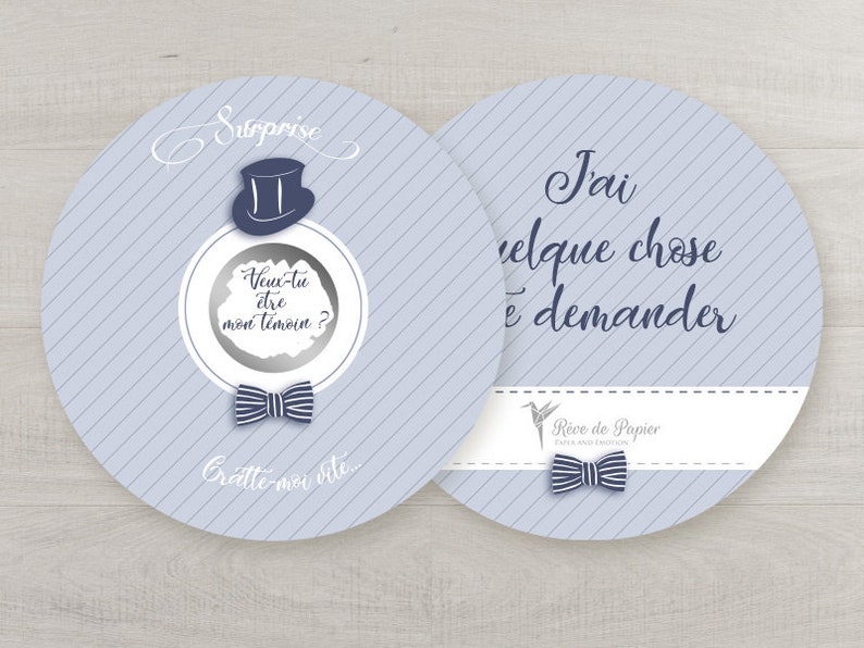 Scratch off card to ask to be your wedding witness.
