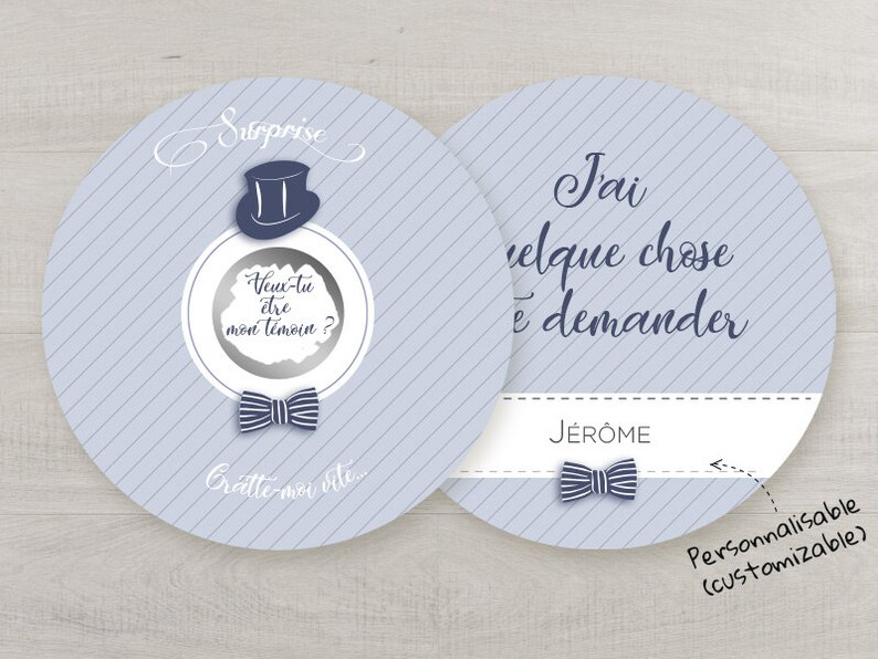 Scratch off card to ask to be your wedding witness.