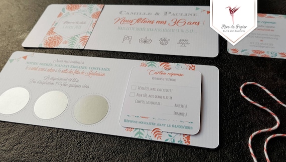 Carte D Invitation Ou Faire Part D Anniversaire Et Son Etsy France Carte D Invitation Ou Faire Part D Anniversaire Et Son Etsy France