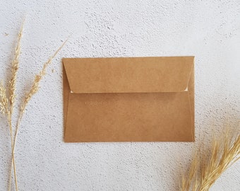 Rectangular envelope 9x14 cm white, iridescent white, pale pink, pale green, pale blue or kraft (cannot be sold alone)