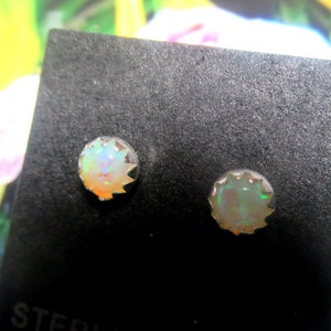 Cream Soda Opal Studs