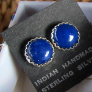 Lapis Lazuli Silver Studs