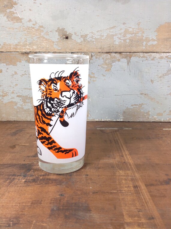 4-1960/'s ESSO EXXON Put A Tiger In Your Tank drinking glasses 8 languages