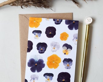 Set of 6 Pressed Flower Cards - Blank Notecards - Printed Cards ...