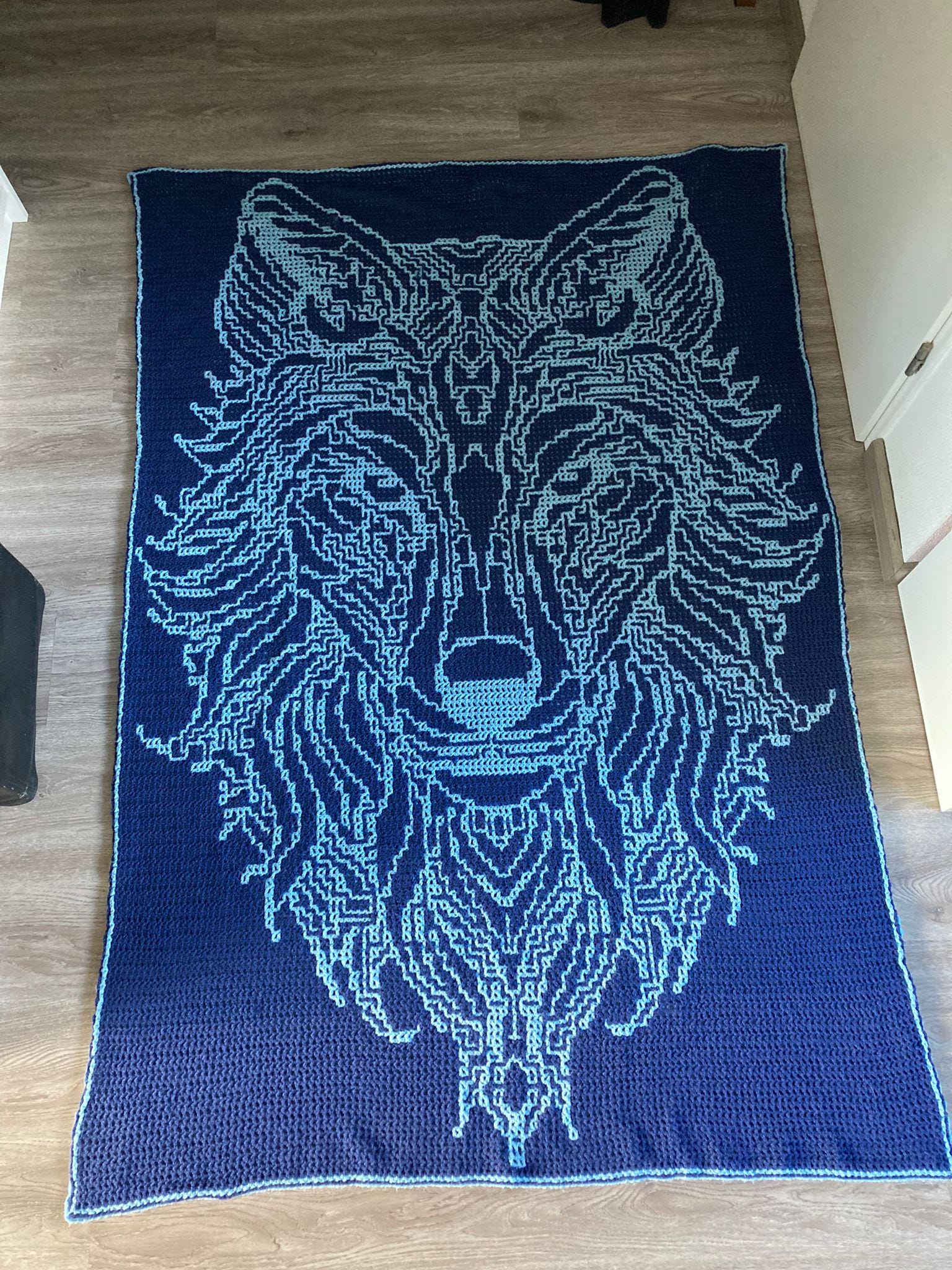 38 Wolf Crochet Patterns to Stitch for Woodland Decor, Gifts, and Amigurumi Displays 19 Spirit Wolf Dutch Interlocking Crochet