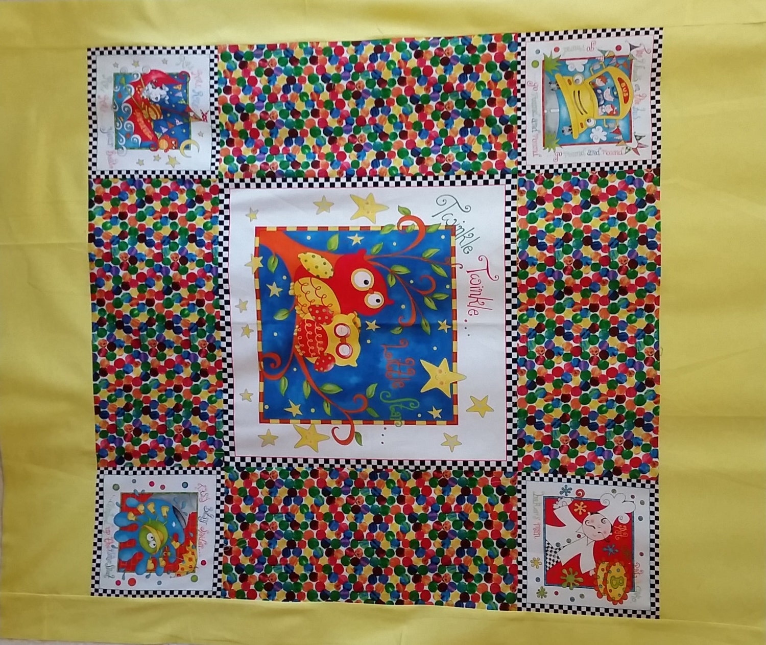 Baby Quilt Baby Blanket Nursery Rhyme Quilt Patty Cake Etsy