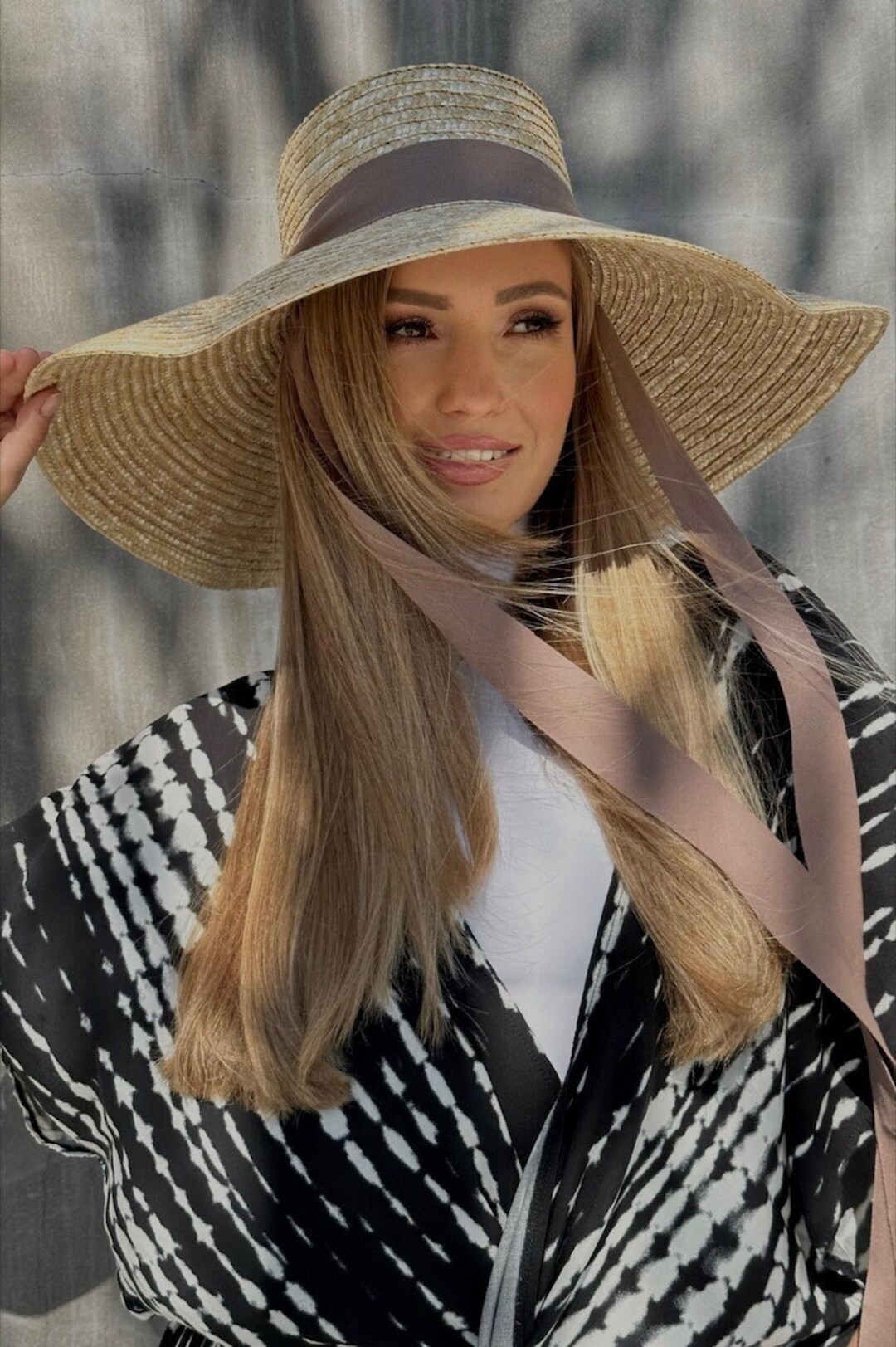 Summer Hat Straw Summer Hat French Straw Hat Extra Large Etsy