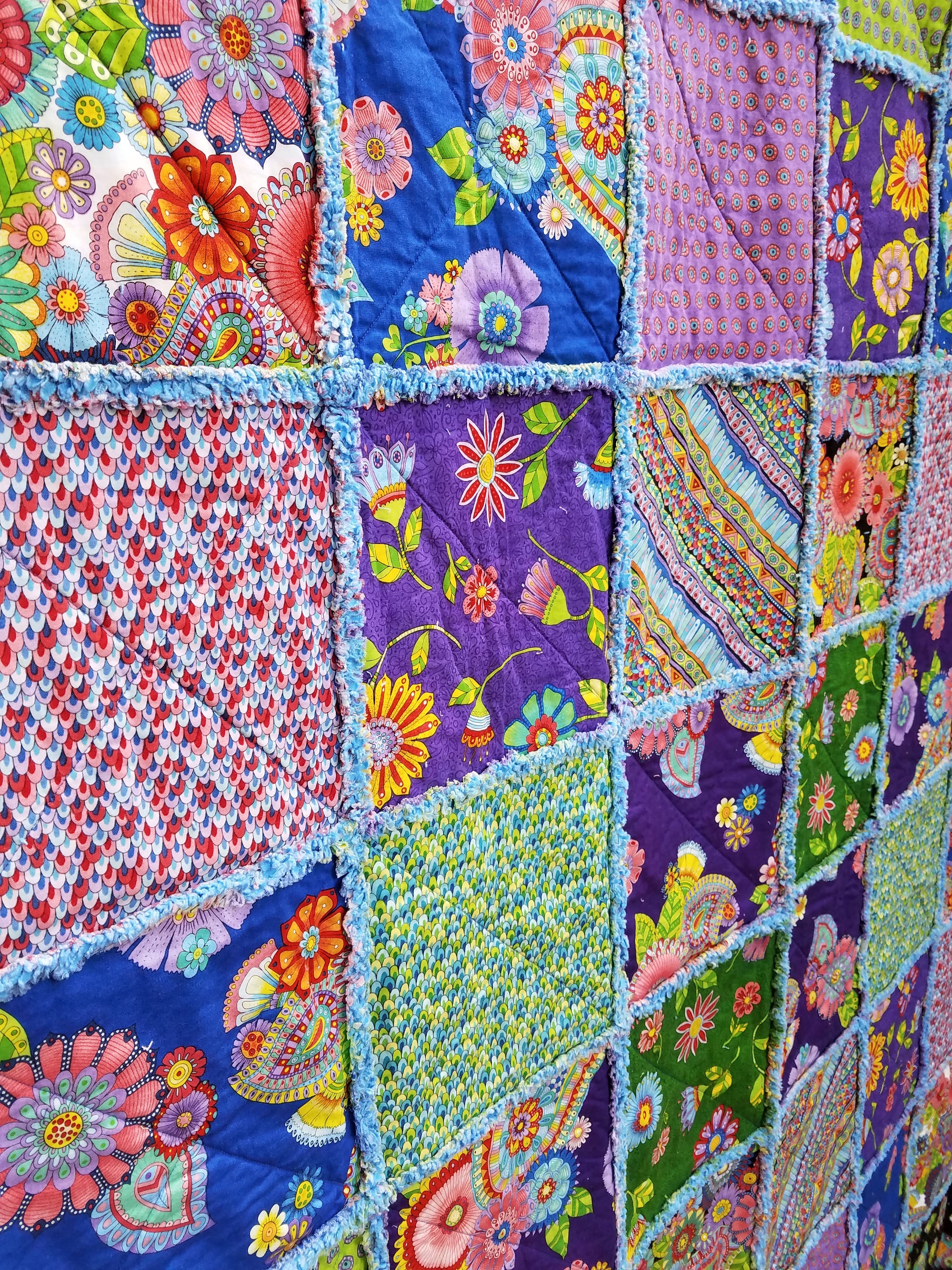 Hippie Rag Quilt Throw