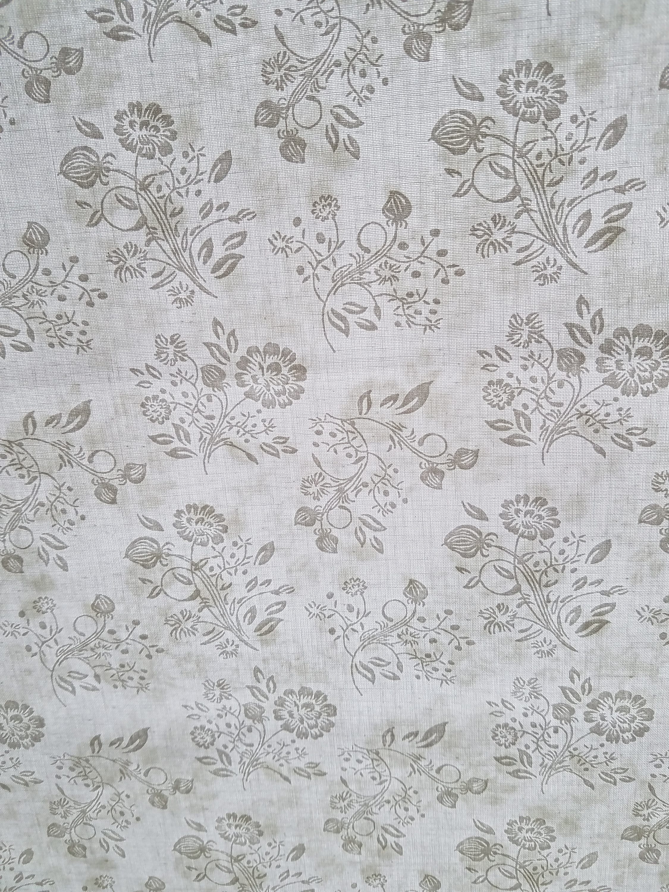 White on white Cotton Fabric, Vintage Style Fabric, White tonal Fabric