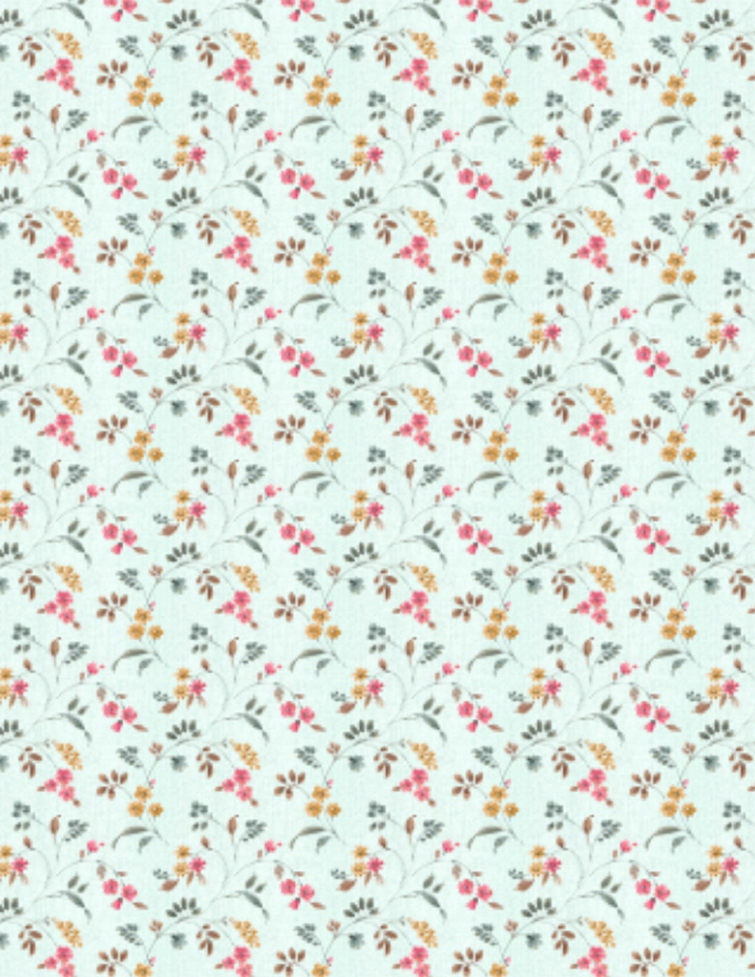 Country Floral Cotton Fabric - Etsy