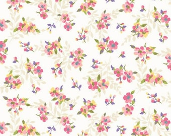 Pink Floral Quilt Cotton Fabric