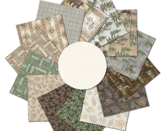 Trail Ridge-10 Inch Squares Precut Fabric, 42-Piece Quilting Cotton Layer Cake