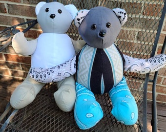 Keepsake Bear, Memory Bear made with loved ones clothing