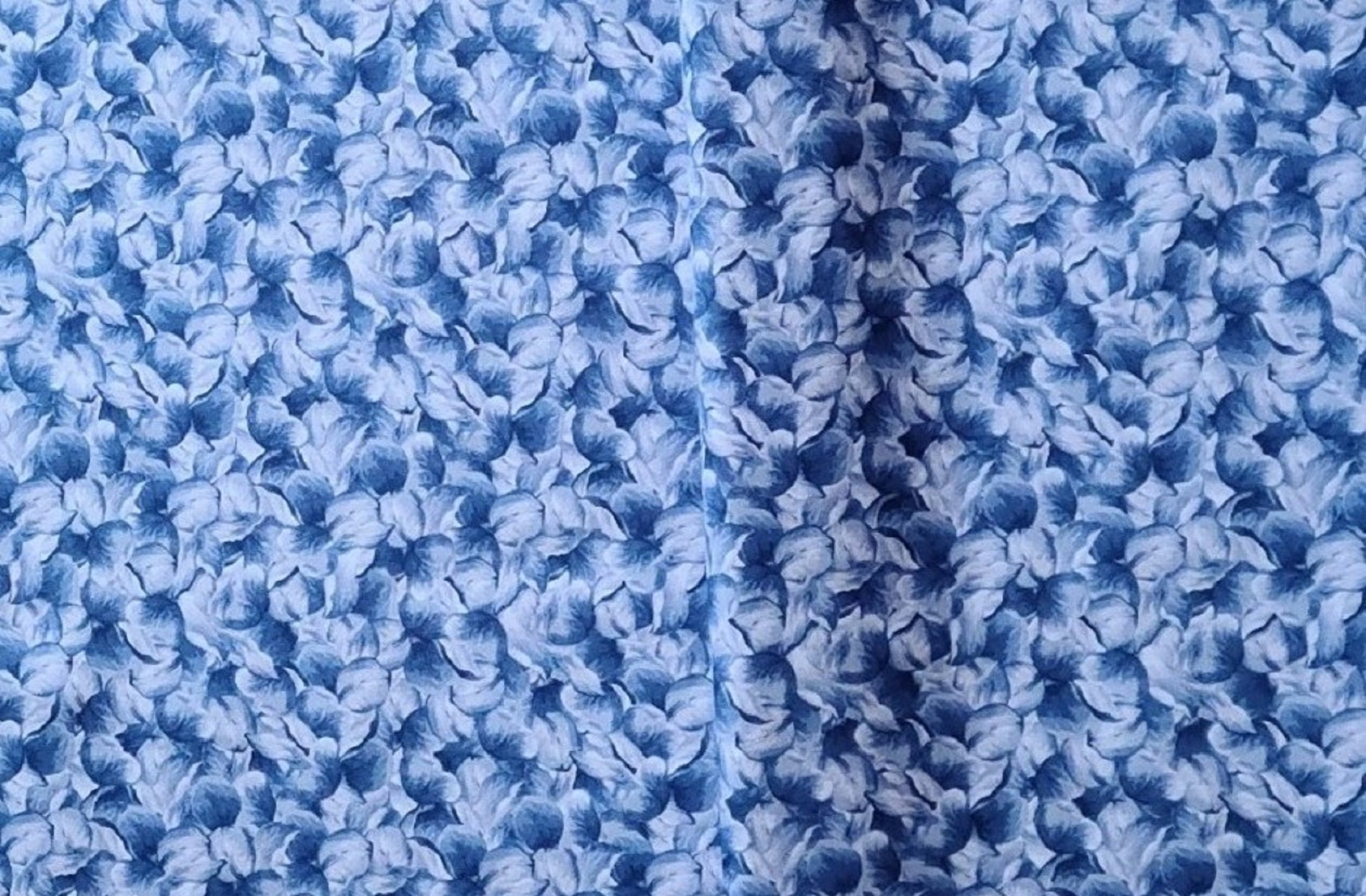 Blue Floral Blender Cotton Fabric