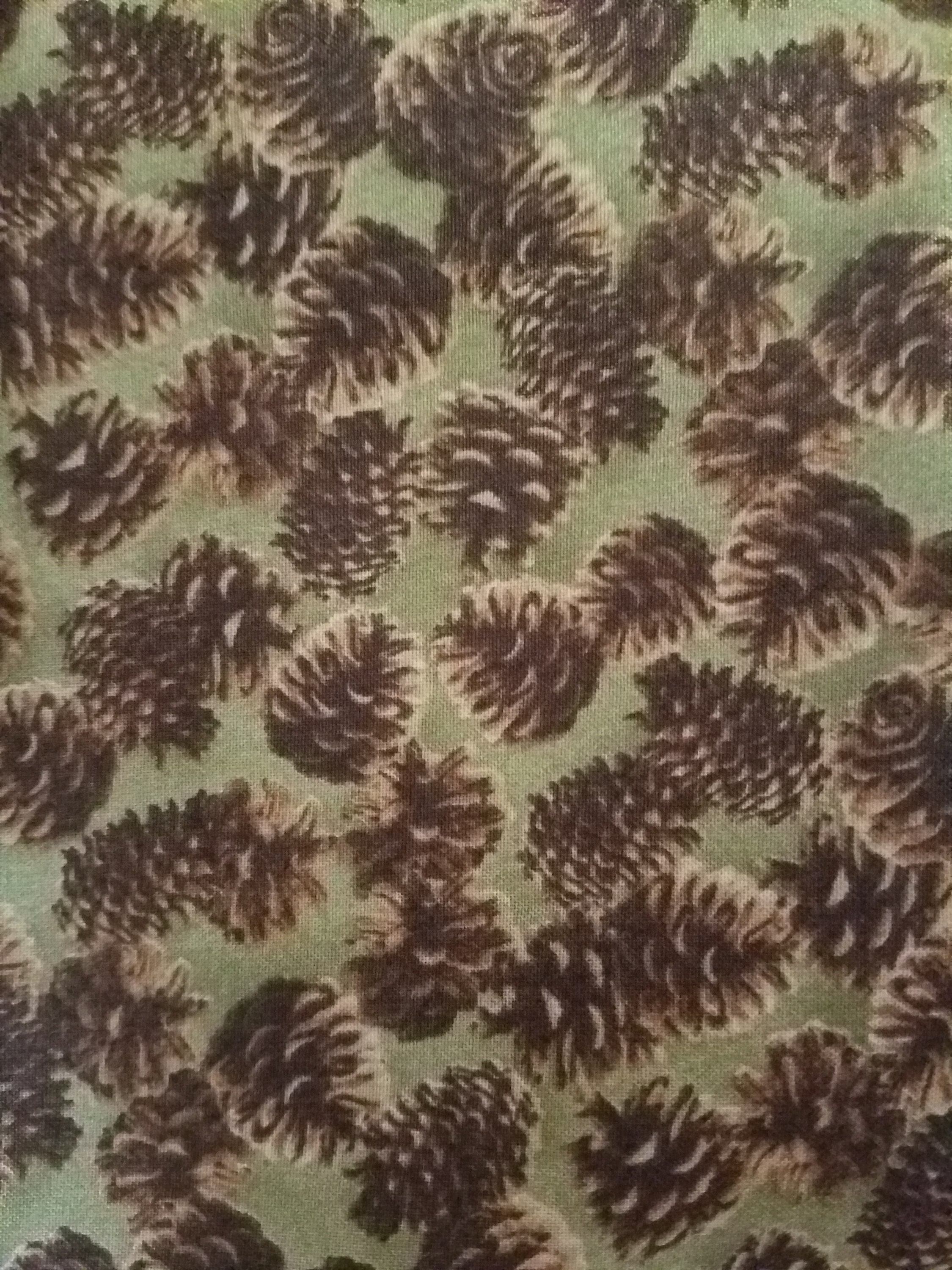 Pine Cone Fabric, Cotton Fabric BTY