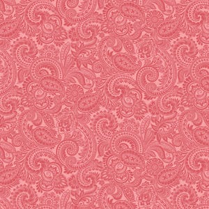 Benartex Flower Festival 2 Paisley Fabric in Rose Pink