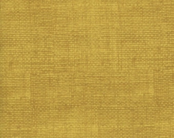 Burlap Look Fabric, Gold Quilting Cotton for Rag Quilts