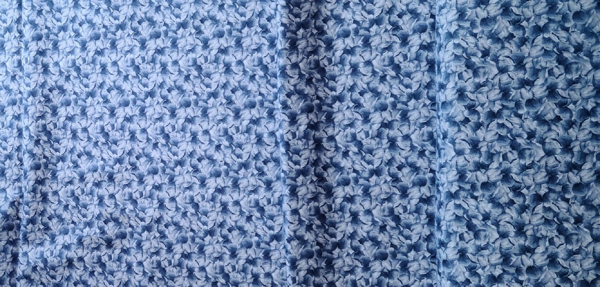 Blue Floral Blender Cotton Fabric