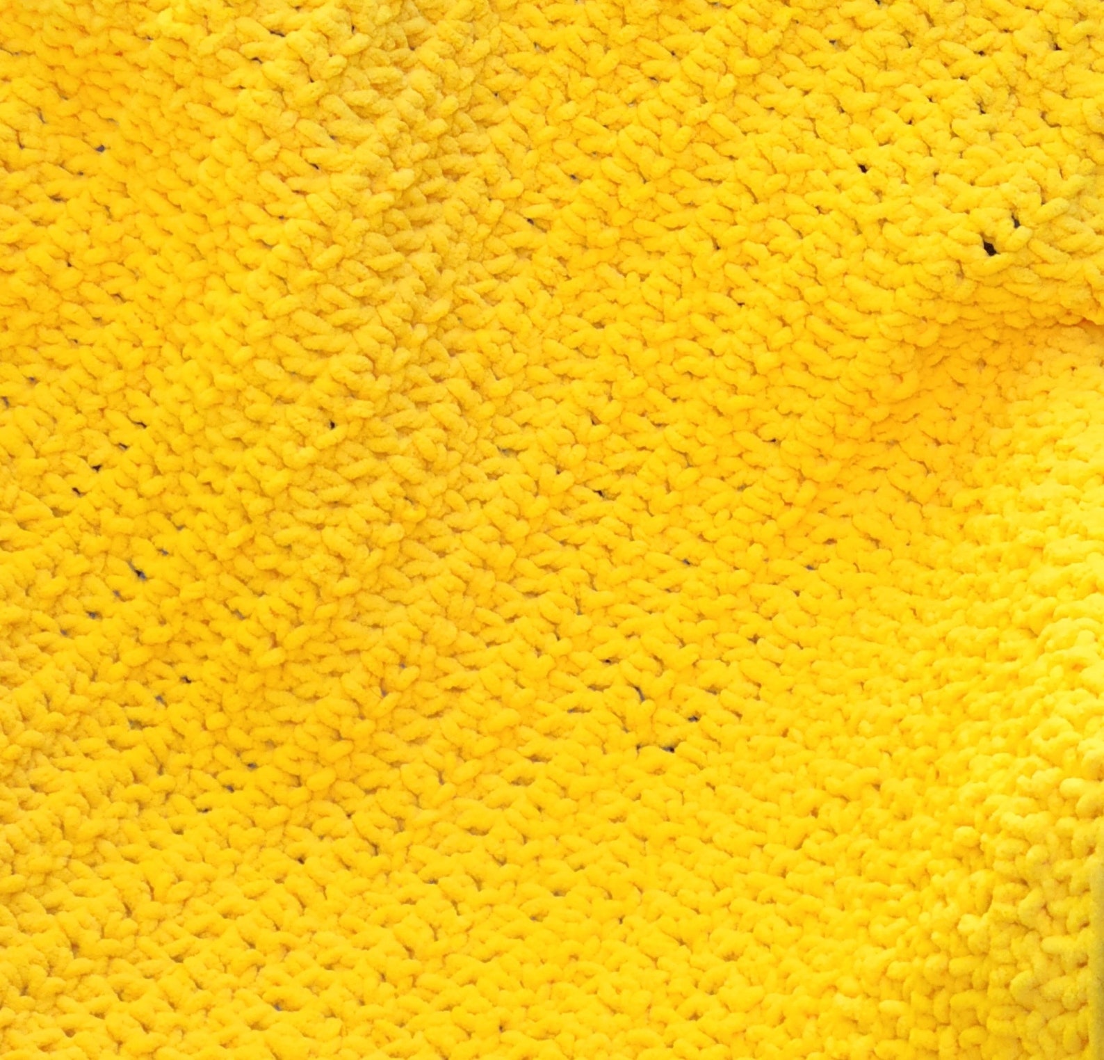 Yellow Crochet Baby Blanket - Etsy