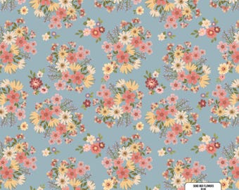 Send Her Flowers - Poppie Cotton Nature Sings Collection | Soft Blue