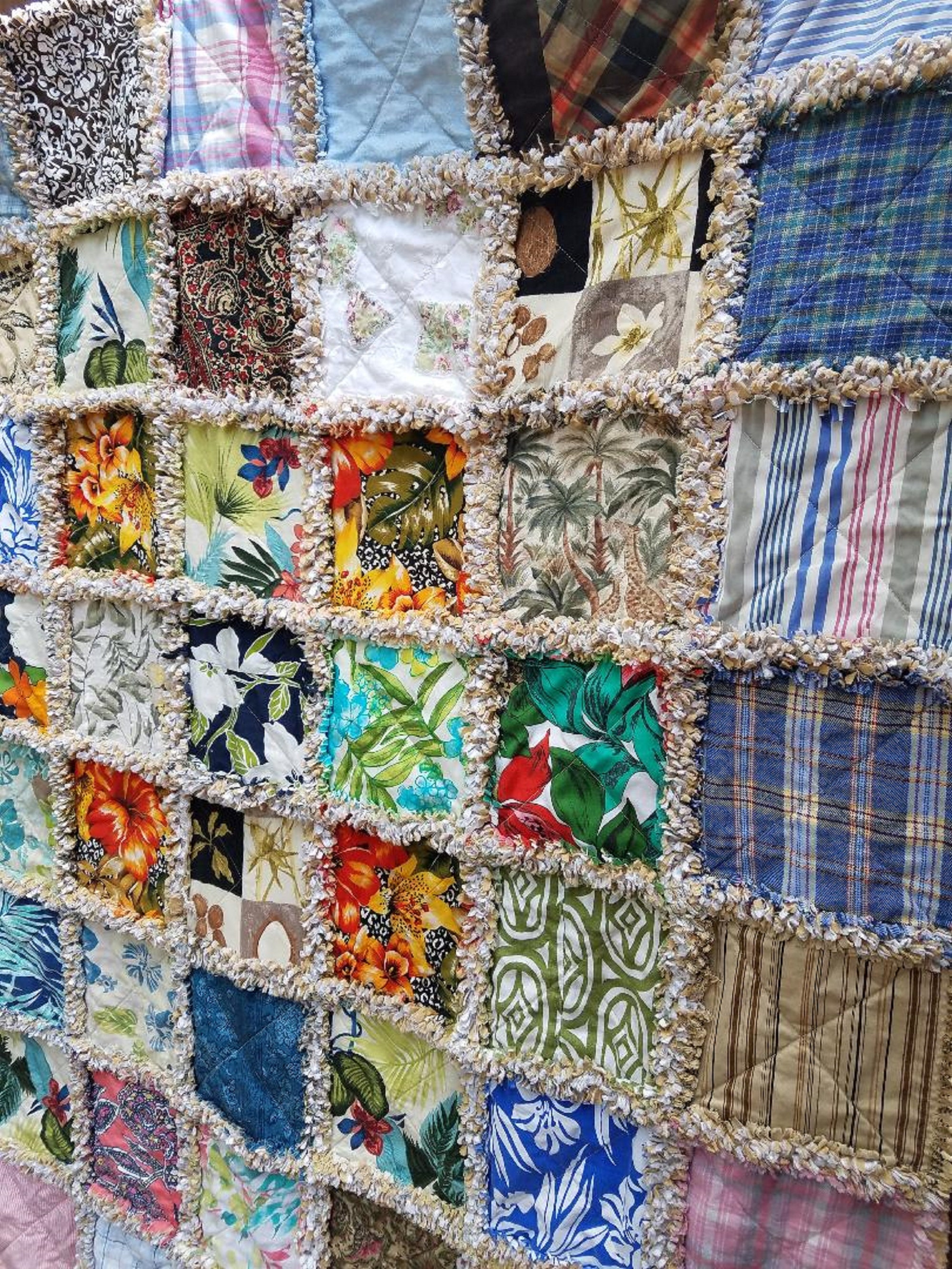 Keepsake Memory Quilt, with or without photos, Memorial Quilt made with