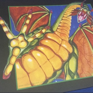 Shivan Dragon Play Mat signed by Melissa Benson MTG Magic the Gathering CCG