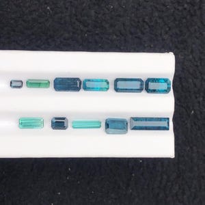 アフガニスタン産天然トルマリンバイカラーエメラルドカットルース宝石、ジュエリー、リング用宝石、10.25カラット