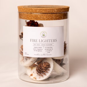 Natural festive Fire Lighters, Gift set,