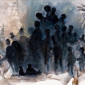 African American History Art: &quot;The Slave Market&quot; - Fine Art Print - Free Shipping to US Only