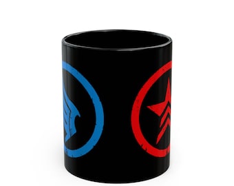 Taza negra de Mass Effect N7 Paragon Renegade / Taza de café de videojuego