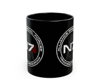 Mass Effect N7 Alliance Special Forces Training Program | 11oz or 15oz Black Mug