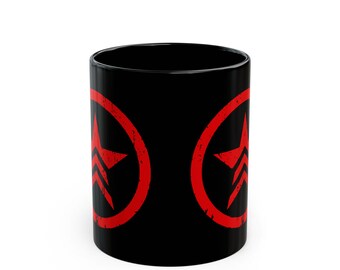 Mass Effect N7 Renegade Black Mug | Video Game Coffee Cup