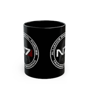 Mass Effect N7 Alliance Special Forces Training Program | 11oz or 15oz Black Mug