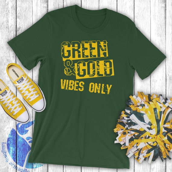 Green & Gold Game Day Shirt High School or College Sports - Etsy
