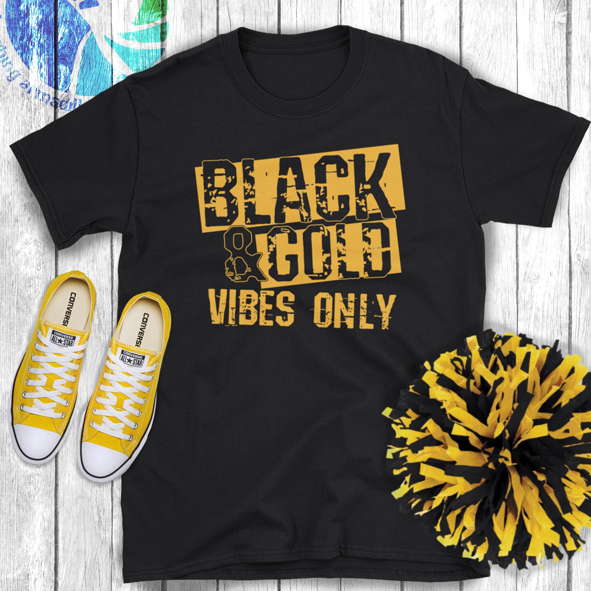 Black & Gold Game Day Group Shirt for High School Football - Etsy