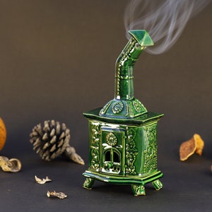 Incense Cone Burner | Home Decor | Ceramic Housewarming Gift | Pottery Stove | Mothers Day Gifts  | Incense Holder Ceramic | Home Fragrances