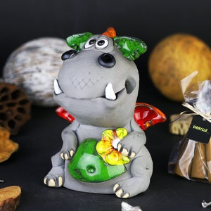 The fun dragon ceramic incense burner, Dragon figurine incense holder, Home decor and gifts, Cone incense holder, For decoration, Funny deco